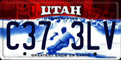 UT license plate C373LV
