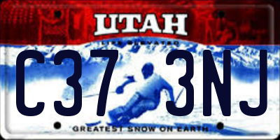 UT license plate C373NJ