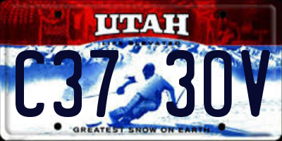 UT license plate C373OV