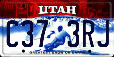 UT license plate C373RJ
