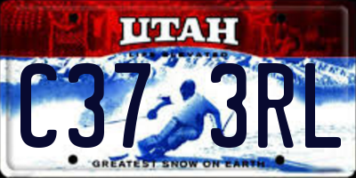UT license plate C373RL