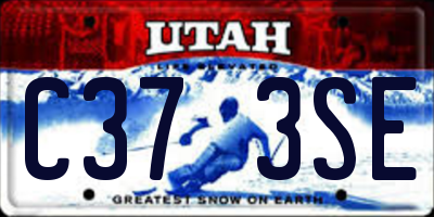 UT license plate C373SE