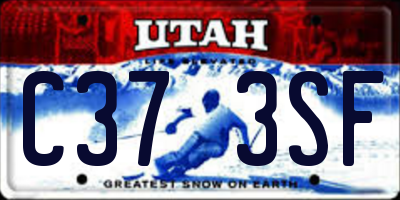 UT license plate C373SF