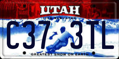 UT license plate C373TL