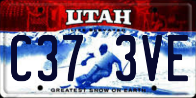 UT license plate C373VE