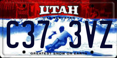 UT license plate C373VZ
