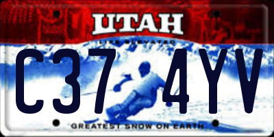 UT license plate C374YV