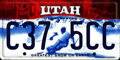 UT license plate C375CC