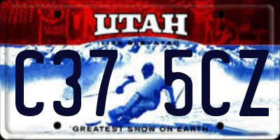 UT license plate C375CZ