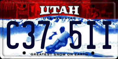 UT license plate C375II