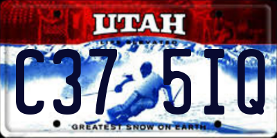 UT license plate C375IQ