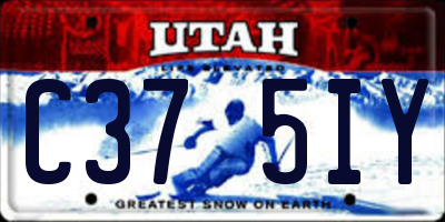 UT license plate C375IY