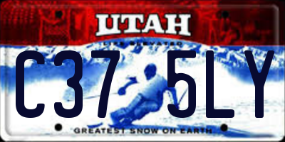 UT license plate C375LY