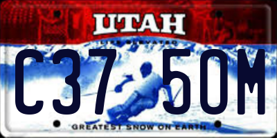 UT license plate C375OM