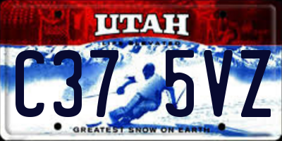 UT license plate C375VZ