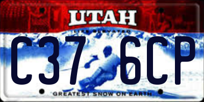 UT license plate C376CP
