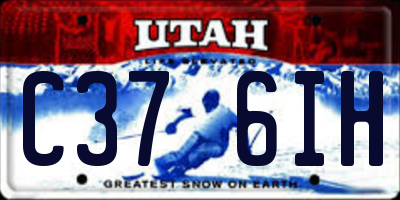 UT license plate C376IH
