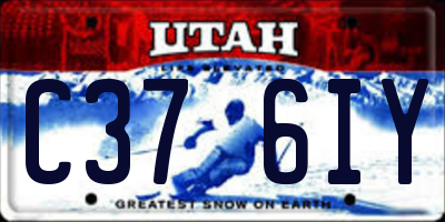 UT license plate C376IY