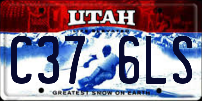 UT license plate C376LS