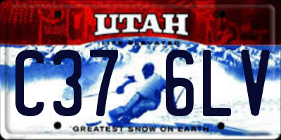 UT license plate C376LV