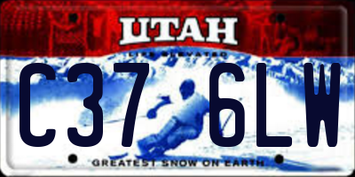 UT license plate C376LW