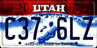 UT license plate C376LZ