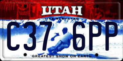 UT license plate C376PP