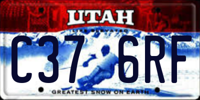 UT license plate C376RF