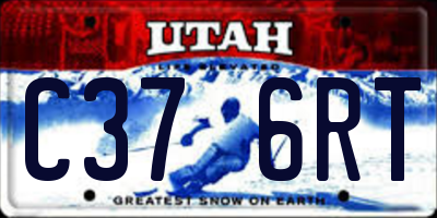 UT license plate C376RT