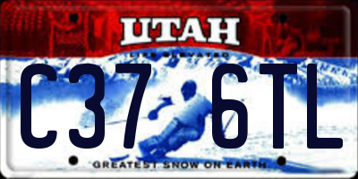 UT license plate C376TL