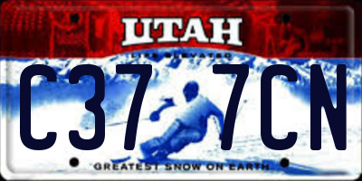 UT license plate C377CN
