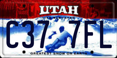 UT license plate C377FL