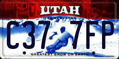 UT license plate C377FP
