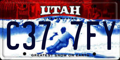 UT license plate C377FY