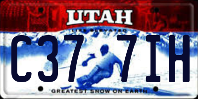 UT license plate C377IH