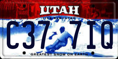UT license plate C377IQ