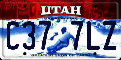 UT license plate C377LZ