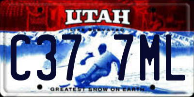 UT license plate C377ML