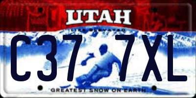 UT license plate C377XL