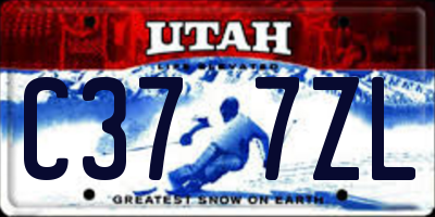 UT license plate C377ZL