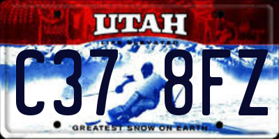 UT license plate C378FZ