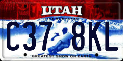UT license plate C378KL