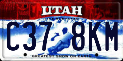 UT license plate C378KM