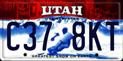 UT license plate C378KT