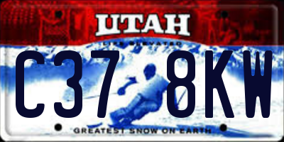 UT license plate C378KW