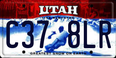 UT license plate C378LR