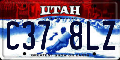 UT license plate C378LZ