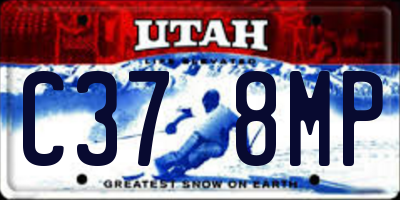 UT license plate C378MP