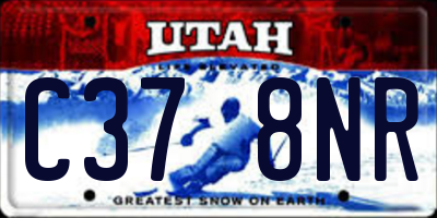 UT license plate C378NR