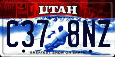 UT license plate C378NZ